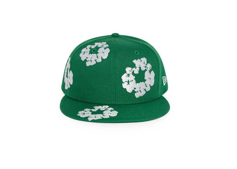 DENIM TEARS New Era Cotton Wreath 59/50 Cap Green