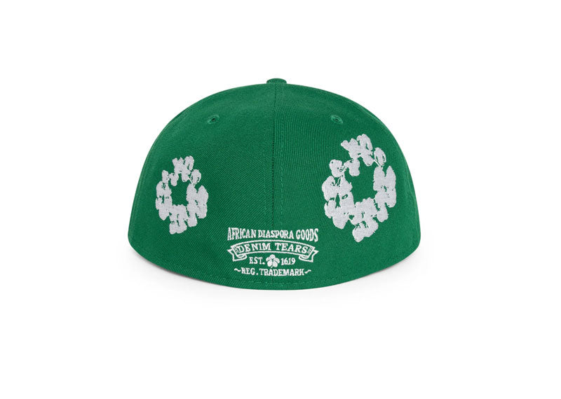 DENIM TEARS New Era Cotton Wreath 59/50 Cap Green