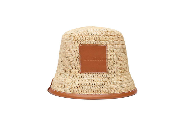 Jacquemus Le Bob Soli bucket Hat Light Brown