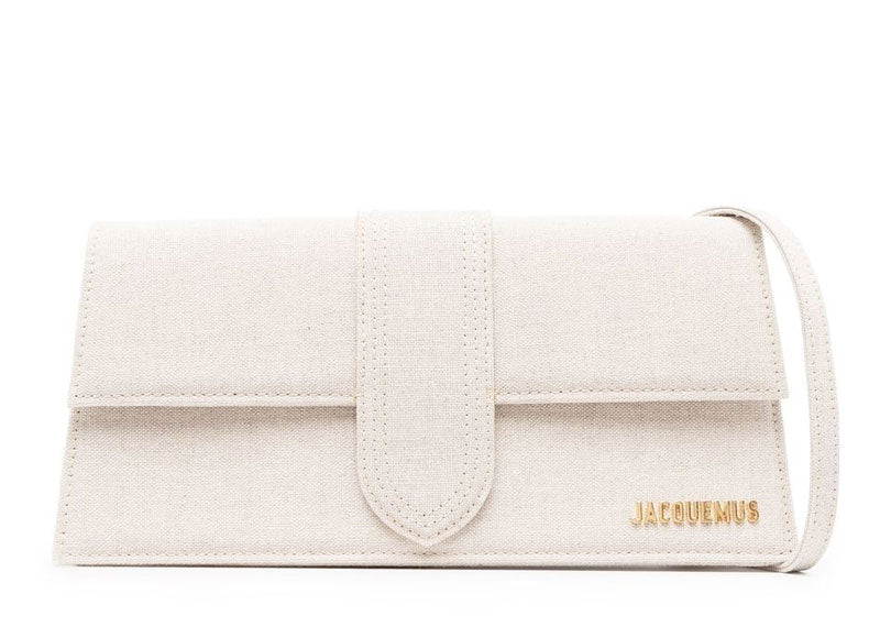 JACQUEMUS Les Classiques 'Le Bambino Long' Bag Light Grey