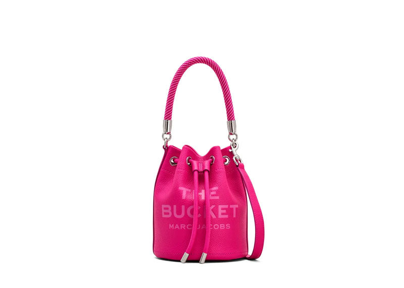 MARC JACOBS 'The Leather Mini Bucket' Bag Lipstick Pink