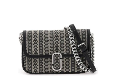 MARC JACOBS 'The Monogram J Marc Mini' Bag Taupe & Black