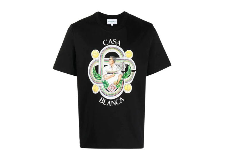 Casablanca Le Jouerur Printed T-Shirt Black