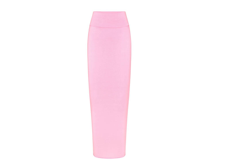 Skims Cotton Twist Foldover Skirt Cotton Candy