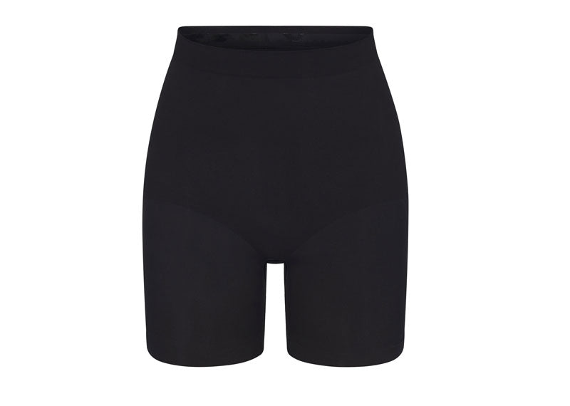 SKIMS Seamless Sculpt Mid Thigh Short Onyx