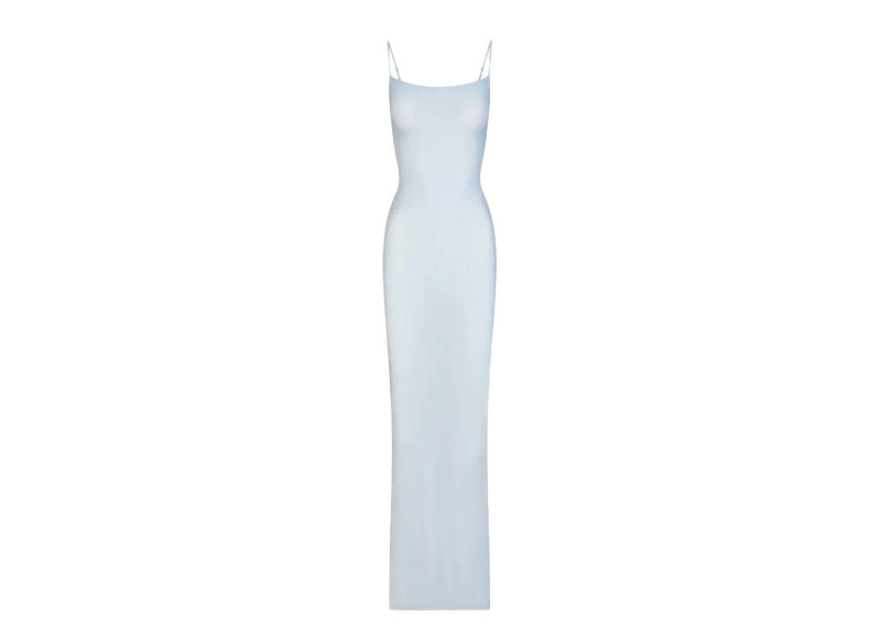 SKIMS Soft Lounge Long Slip Dress Celeste