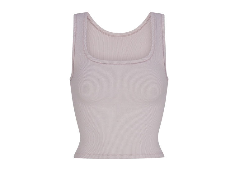 SKIMS Cotton Rib Tank Oyster