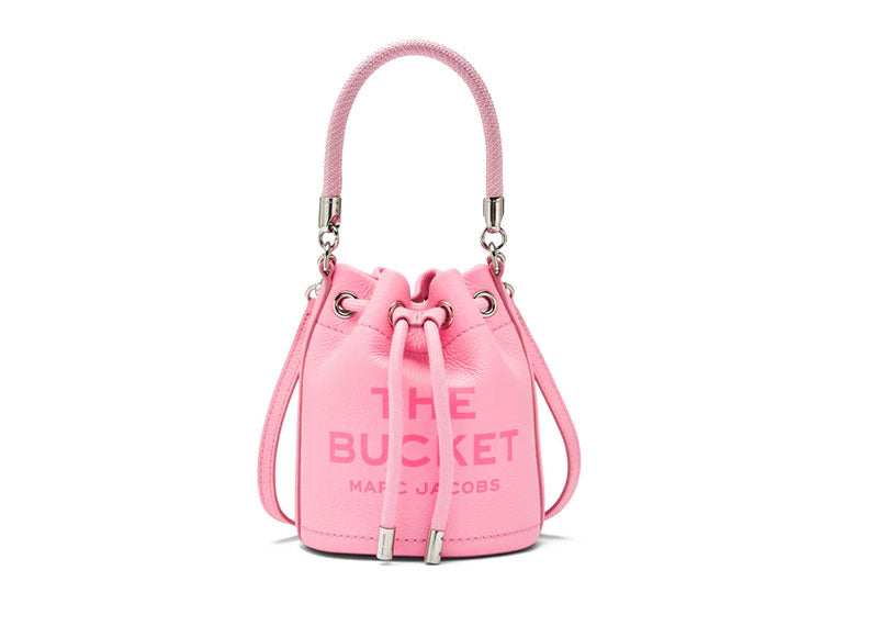 MARC JACOBS 'The Leather Mini Bucket' Fluro Candy