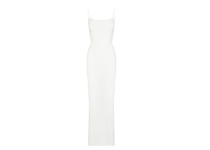 SKIMS Soft Lounge Long Slip Dress Marble