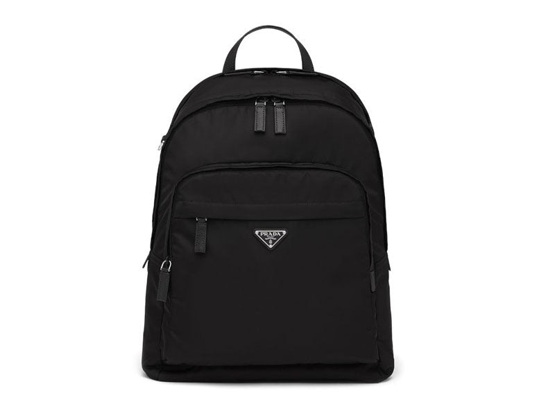 Prada Re-Nylon Logo Plaque Backpack