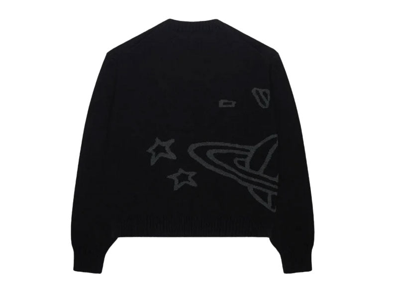 Broken Planet Market Knit Sweater Midnight Black