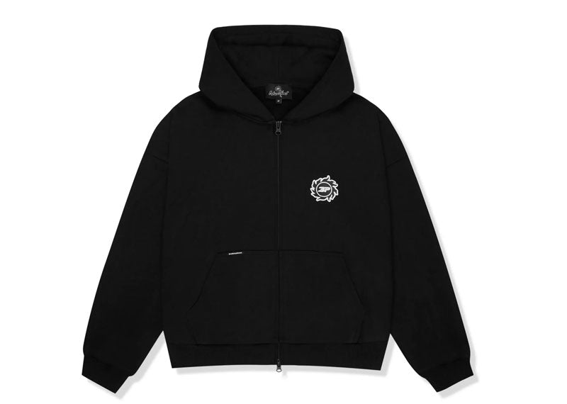 Broken Planet Sun Zip Up Hoodie Black