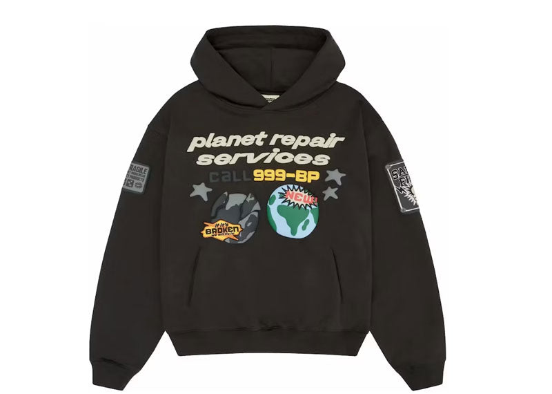 Broken Planet Repair Services Hoodie Soot Black