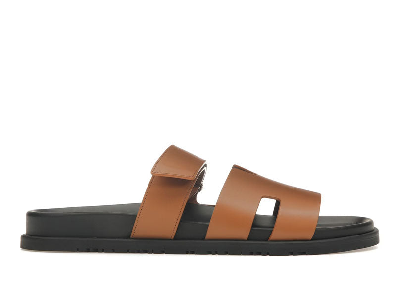 Hermes Chypre Sandal Naturel Black Smooth Calfskin Leather