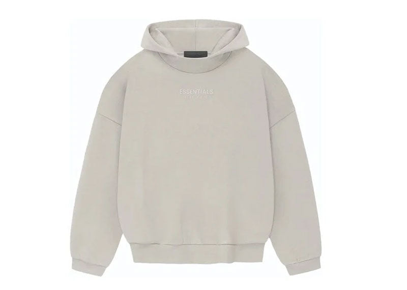 Fear of God Essentials Hoodie Silver Cloud