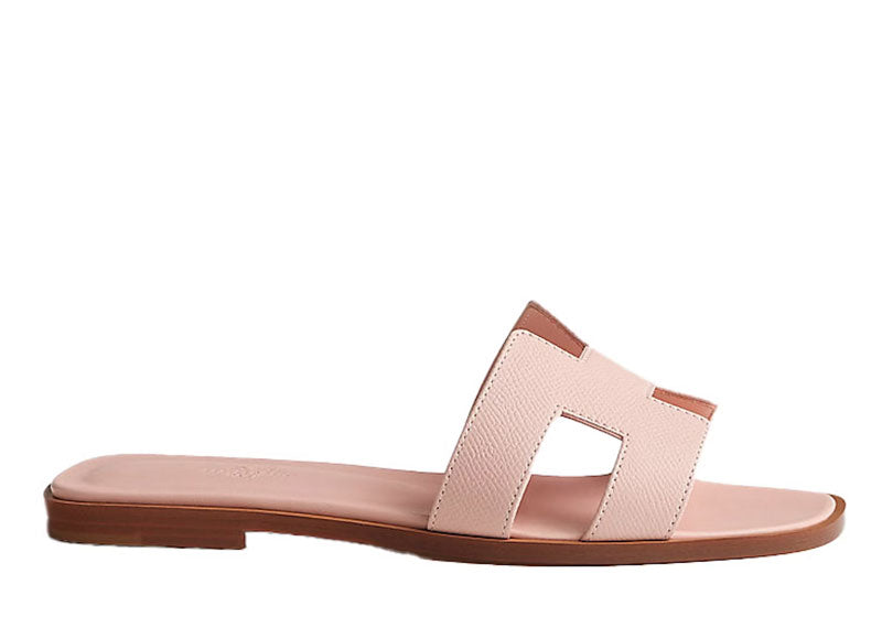 Hermes Oran Sandal Rose Pale Epsome Leather