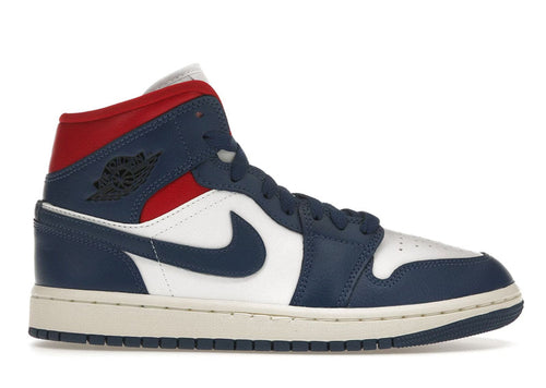 Jordan 1 Mid French Blue Gym Red (Women's) | Soul Gallery