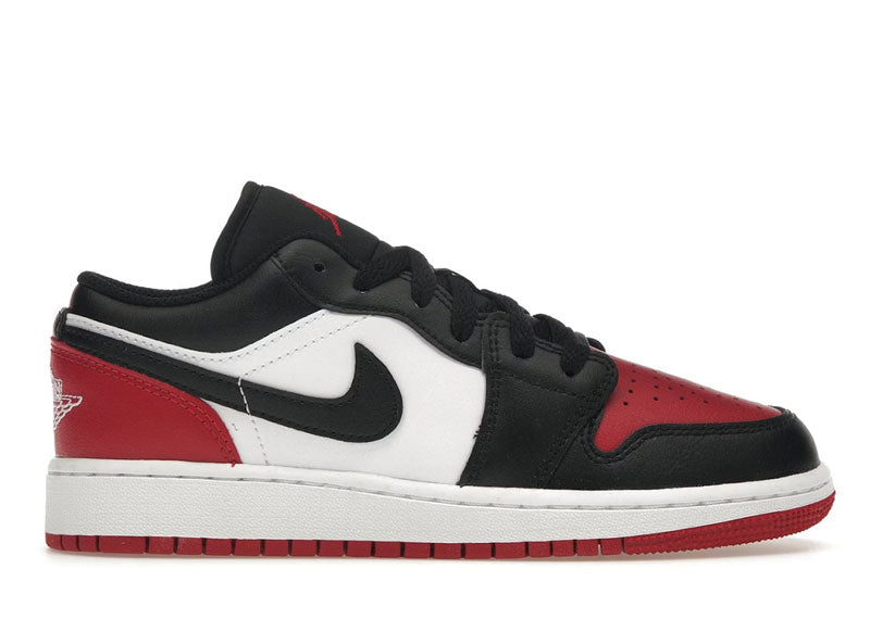 Jordan 1 Low Bred Toe 2.0 (GS)