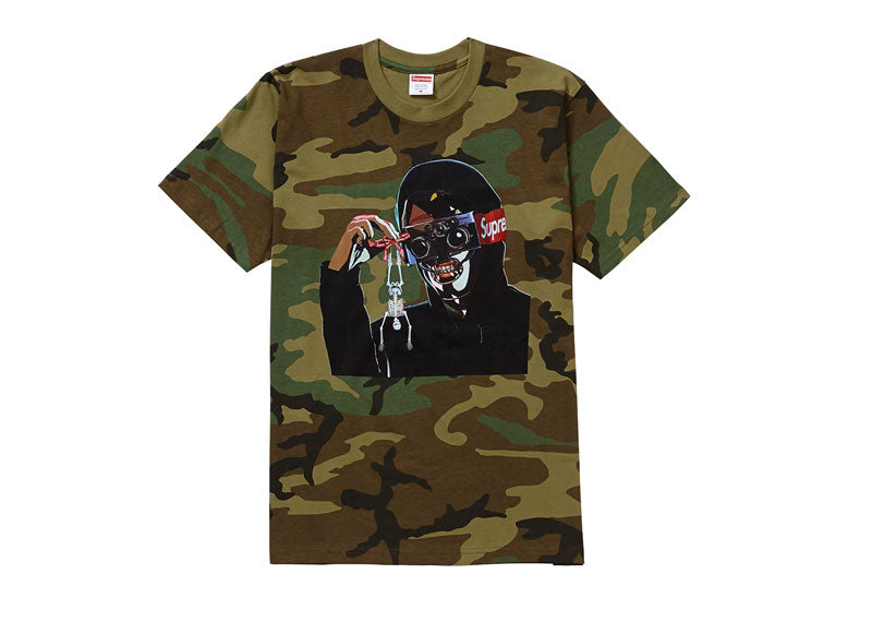 Supreme Creeper T-Shirt Woodland Camo