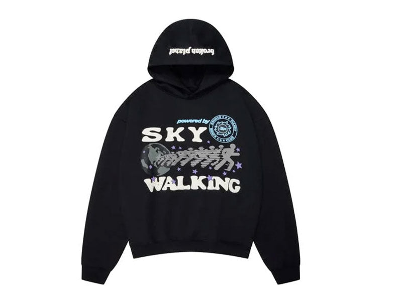 Broken Planet Sky Walking Hoodie Midnight Black | Soul Gallery