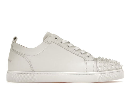 Christian Louboutin Louis Junior Spikes White | Soul Gallery