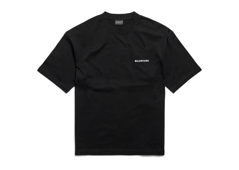 Balenciaga Duel Logo T-Shirt Black | Soul Gallery