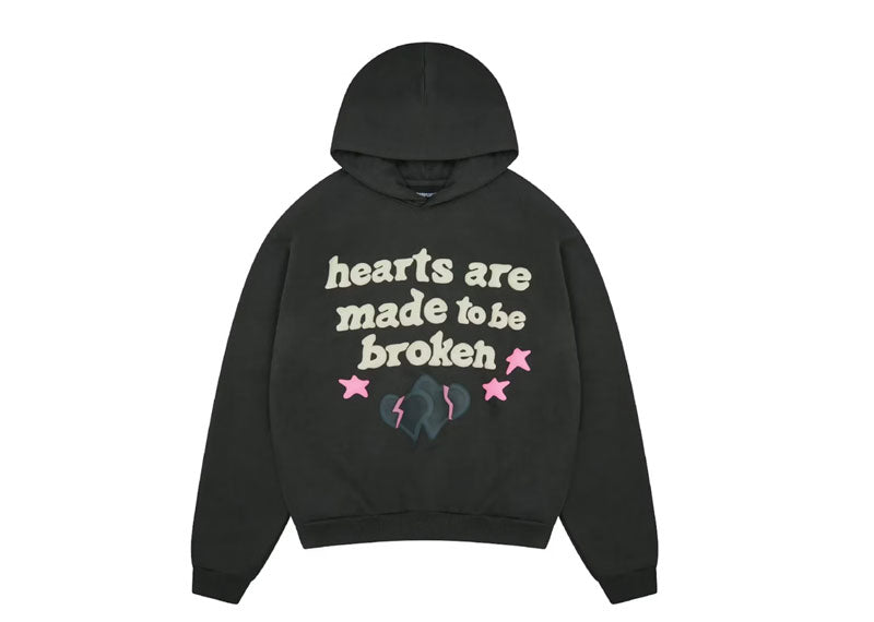 Broken Planet Hearts Are Made To Be Broken Hoodie (SS25) Soot Black