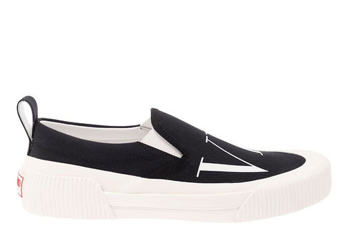 Valentino Vltn Slip On Black White | Soul Gallery