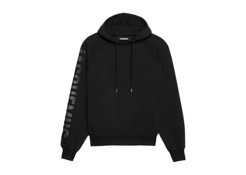 Jacquemus The Typo Hoodie Black | Soul Gallery
