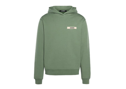 Jacquemus The Gros Grain Logo Hoodie Pale Green | Soul Gallery