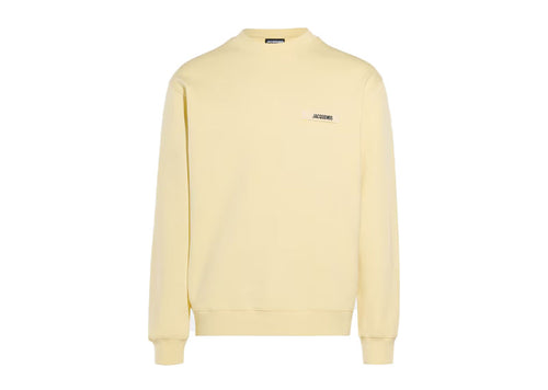 Jacquemus The Gros Grain Sweatshirt Light Yellow | Soul Gallery