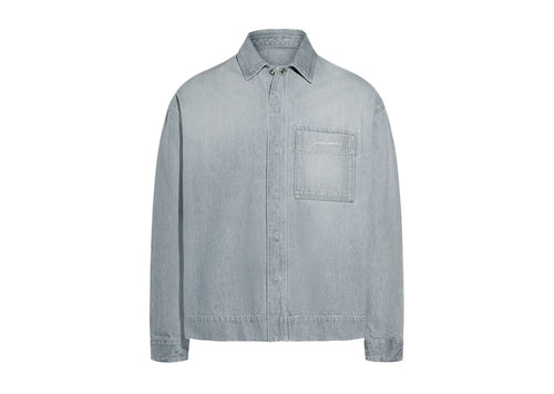 Jacquemus The de-Nimes Shirt Grey/Off-White | Soul Gallery