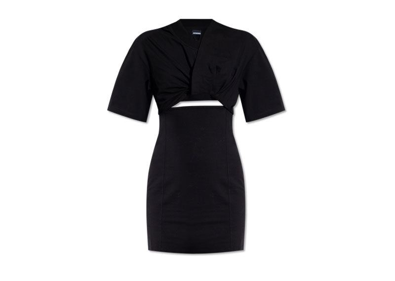 Jacquemus The Bahia T-Shirt Dress Black