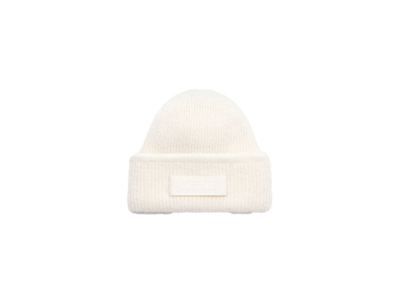 Jacquemus The Gros Grain Beanie Off-White | Soul Gallery