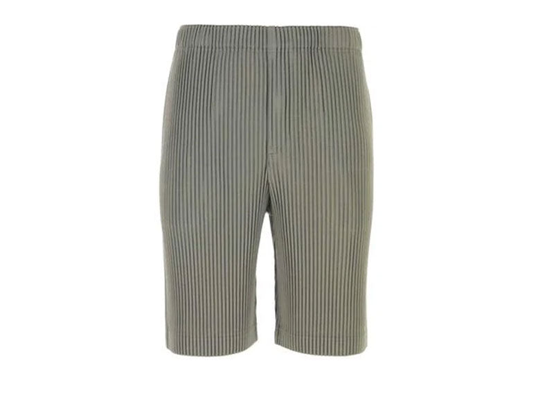 Issey Miyake MC May Mid Rise Bermuda Shorts Grey | Soul Gallery