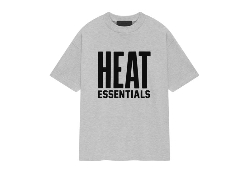 Fear of God Essentials NBA Heat T-Shirt Light Heather | Soul Gallery