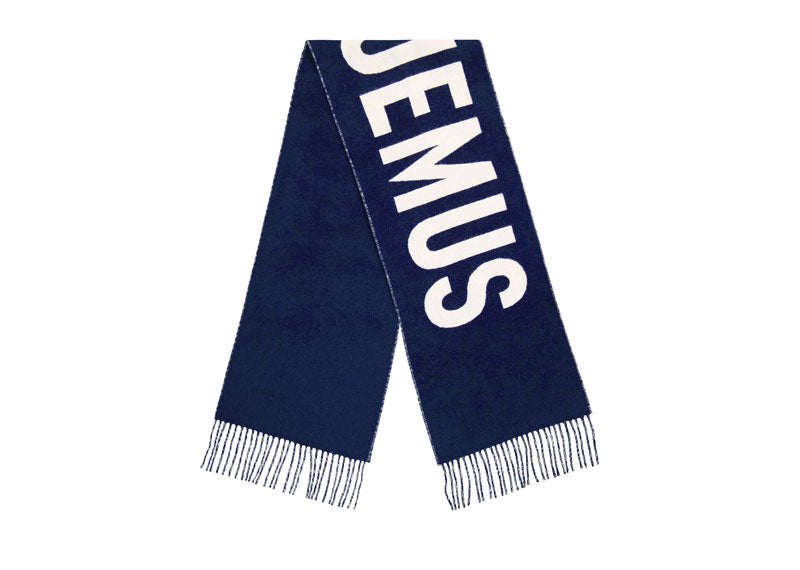 Jacquemus L'echarpe Wool Scarf Navy | Soul Gallery
