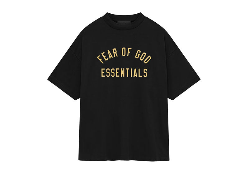 Fear of God Essentials Jersey Crewneck T-Shirt Black (2) | Soul Gallery