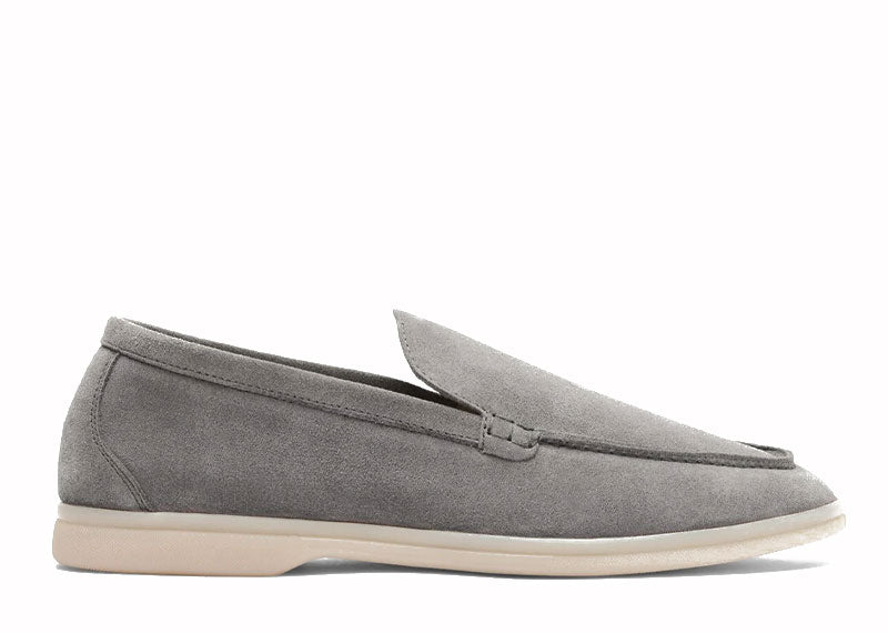Scarosso Ludovico Suede Loafers Grigio | Soul Gallery
