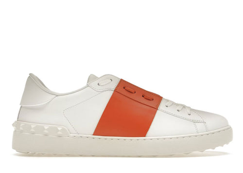 Valentino Open Low Top Orange White | Soul Gallery