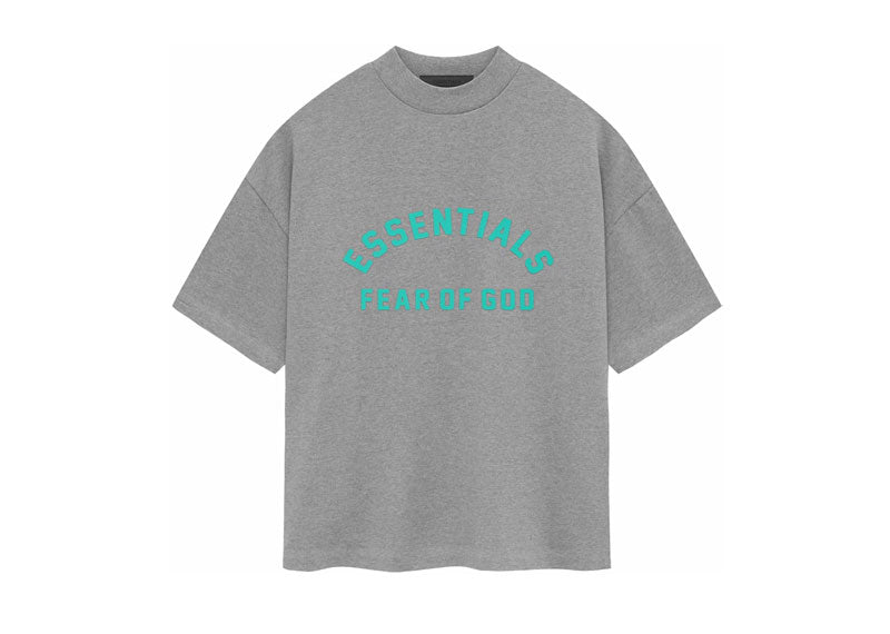 Fear of God Essentials Heavy Jersey S/S T-Shirt Dark Heather Oatmeal | Soul Gallery