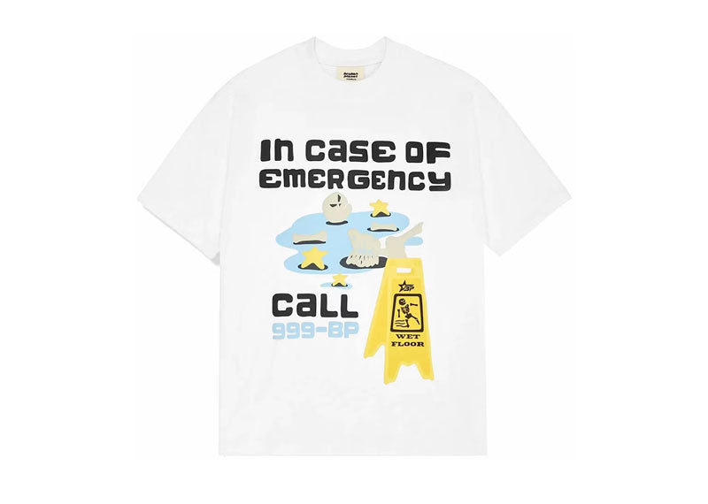 Broken Planet 'In Case Of Emergency' T-Shirt White | Soul Gallery