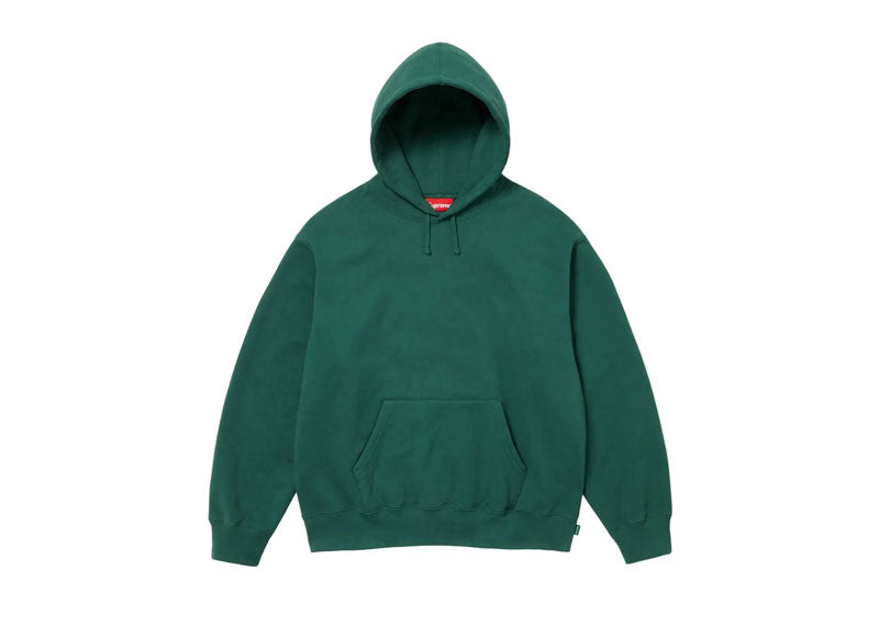 Supreme Satin-Appliqué Cotton Hoodie Green | Soul Gallery