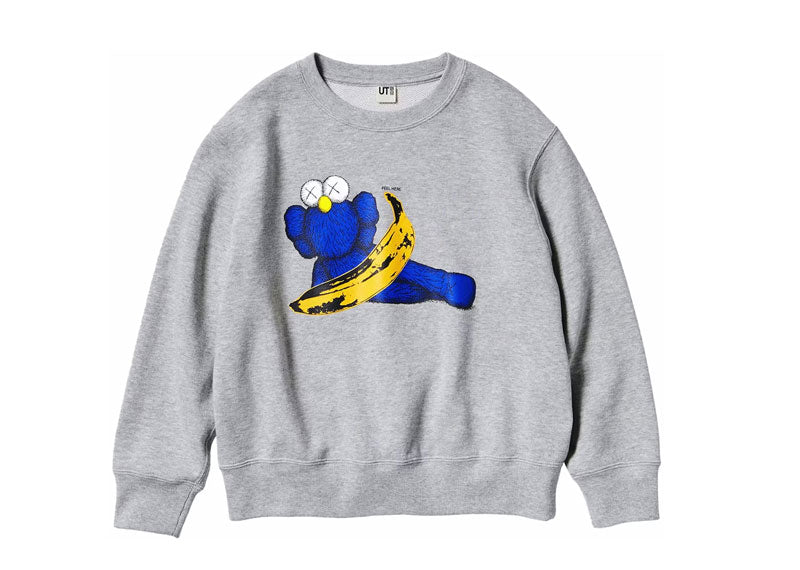 KAWS x Uniqlo Warhol Kids' Graphic 472991 Sweatshirt Gray | Soul Gallery
