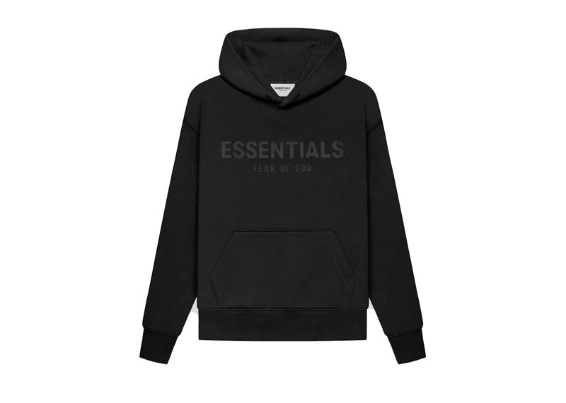 Fear of God Essentials Kids Pull-Over Hoodie Black/Stretch Limo | Soul Gallery
