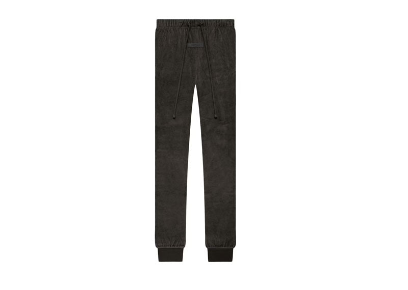 Fear of God Essentials Velour Pant Off Black | Soul Gallery