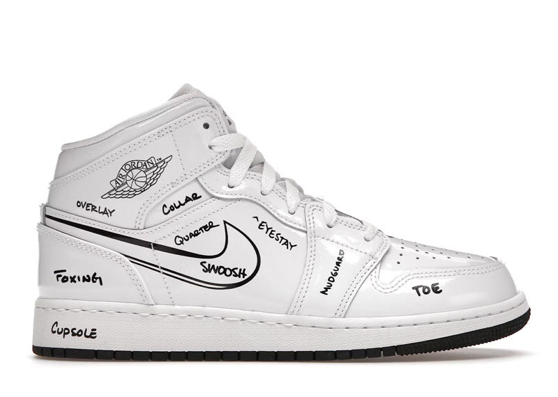 Jordan 1 Mid Schematic (GS)