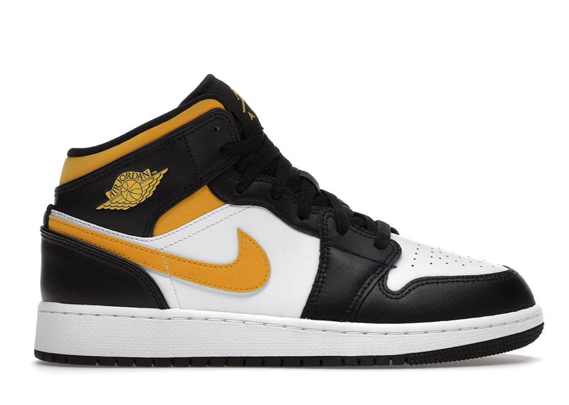 Jordan 1 Mid White Pollen Black (GS) | Soul Gallery