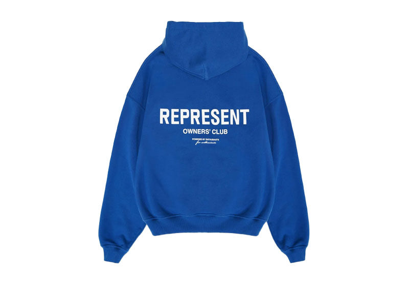 Represent Owner's Club Hoodie Cobalt Blue/White | Soul Gallery