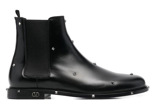 Valentino Garavani Bottines Aristopunk Stud Black | Soul Gallery